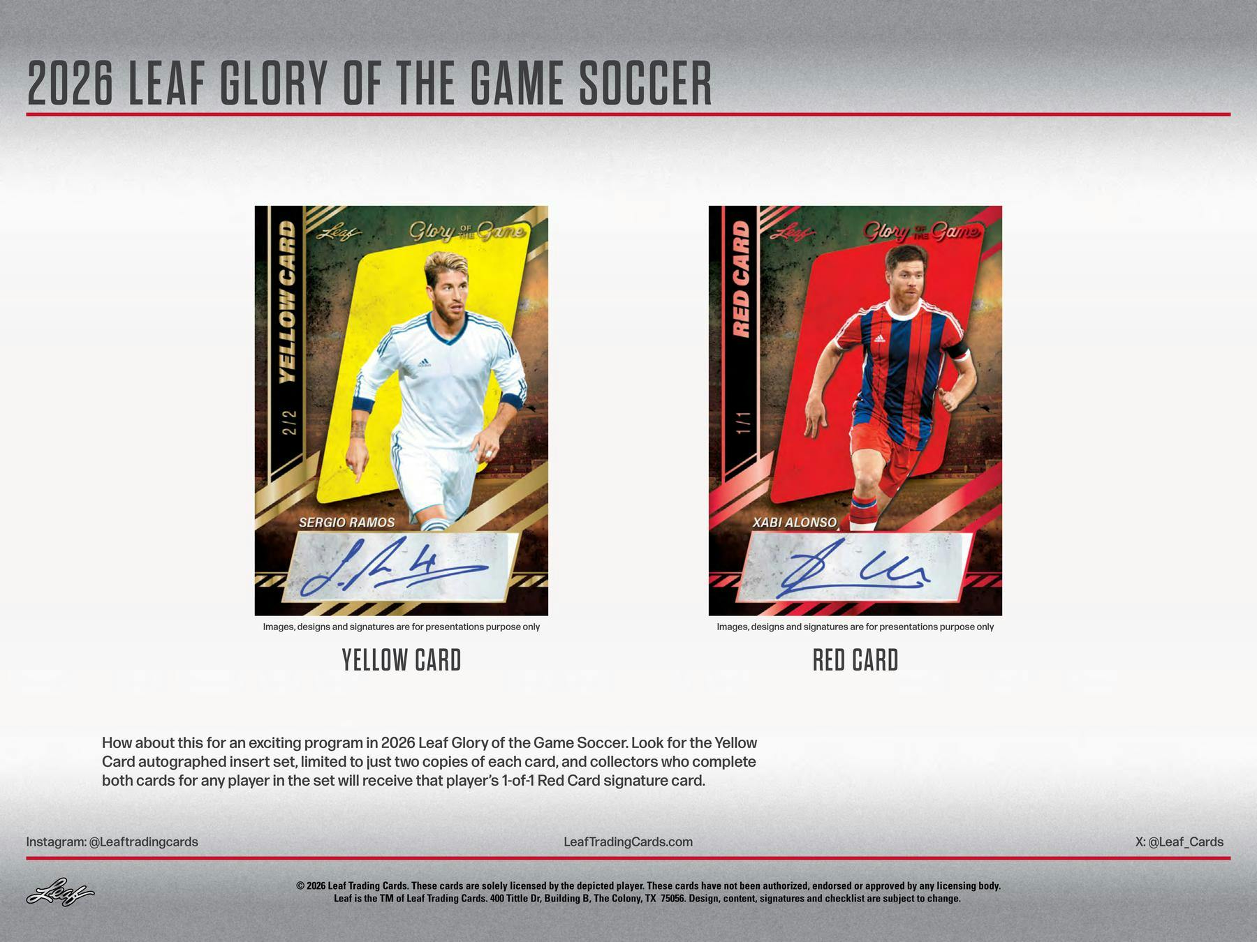 2026 Leaf Glory of the Game Soccer Hobby Box (4 Premium Hits) - Soccer Hobby Box