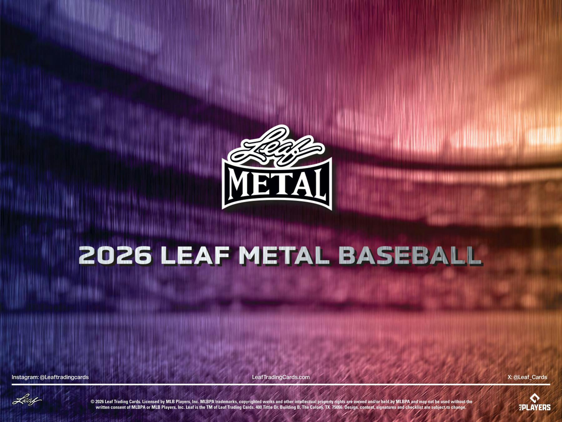 2026 Leaf Metal Baseball Hobby Box (4 Autos) - MLB Hobby Box
