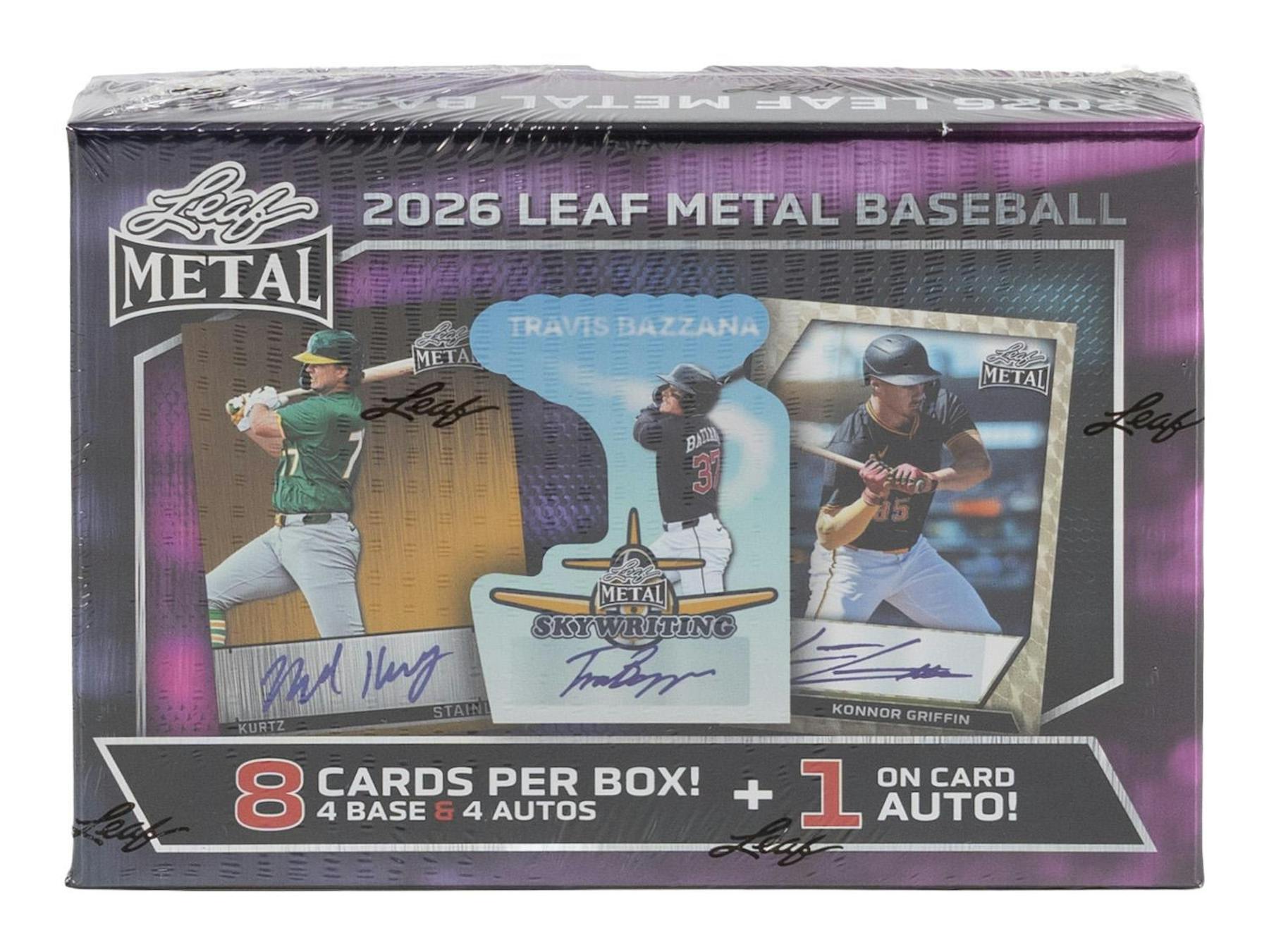 2026 Leaf Metal Baseball Hobby Box (4 Autos) - MLB Hobby Box