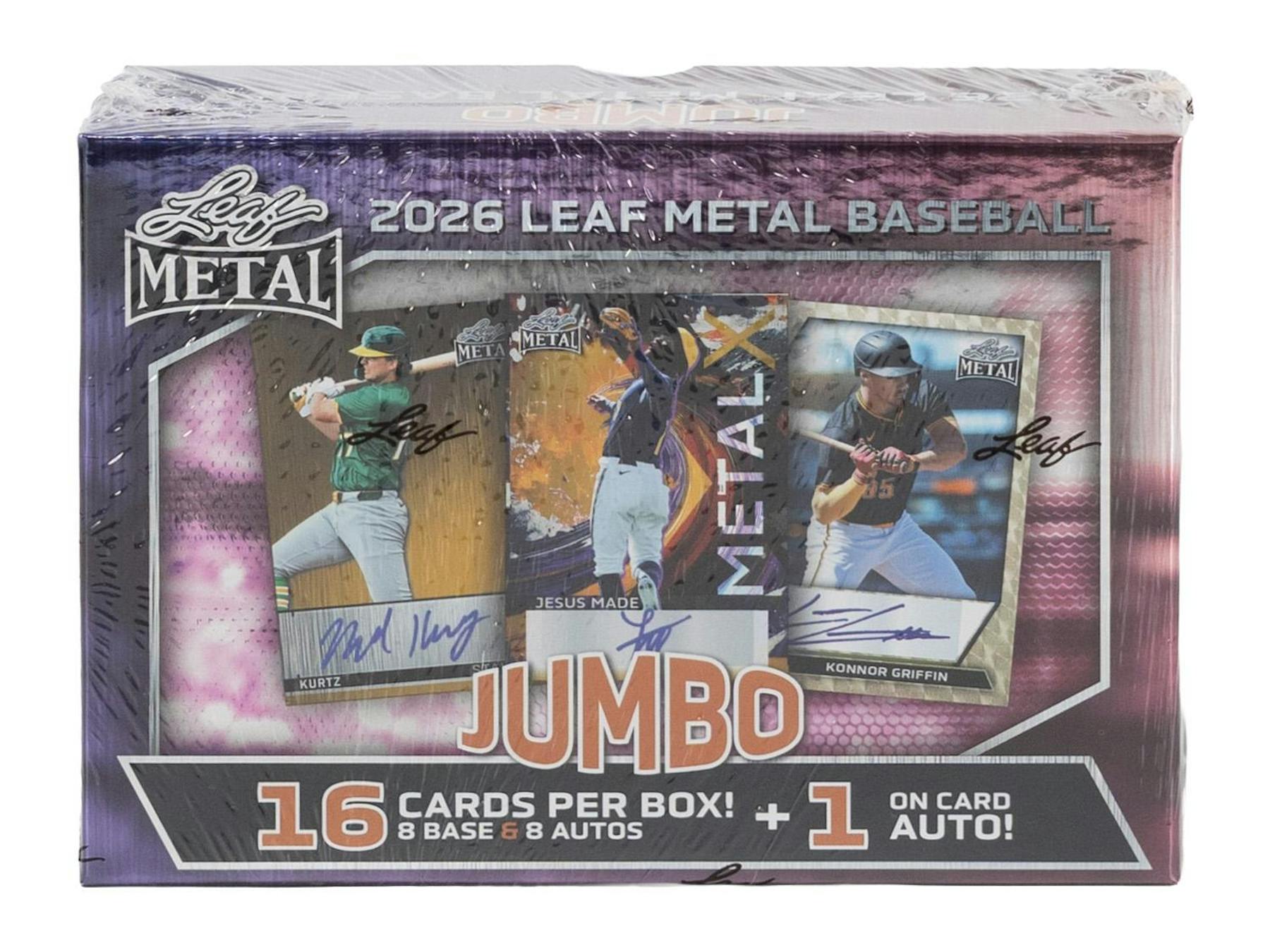2026 Leaf Metal Baseball Hobby Jumbo Box (8 Autos) - MLB Hobby Box