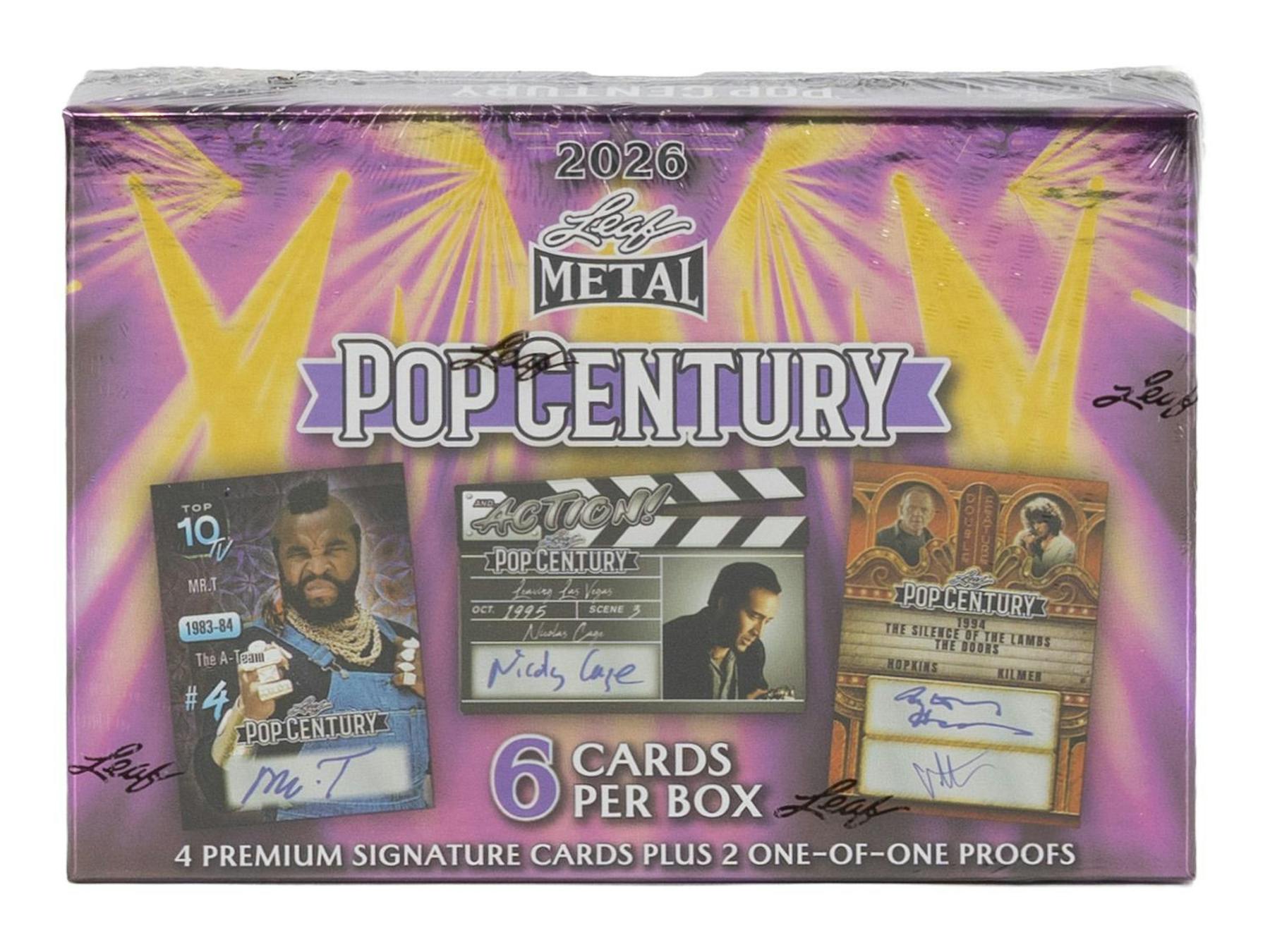 2026 Leaf Metal Pop Century Hobby Box (4 Autos) - Hobby Box