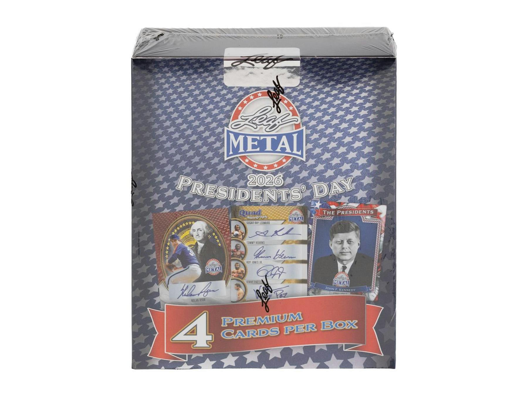 2026 Leaf Metal Presidents’ Day Hobby Box (3 Autos) - Hobby Box