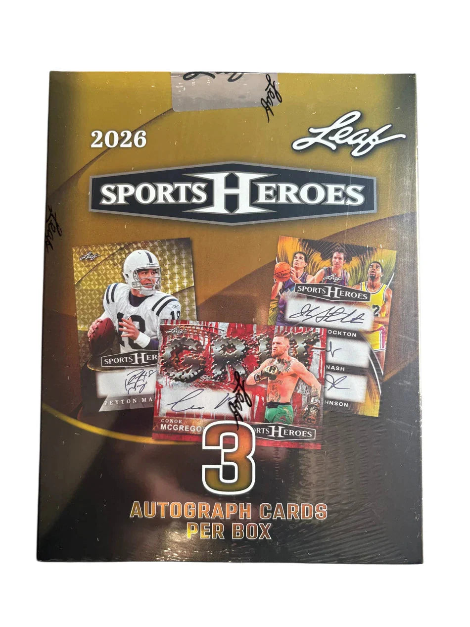 2026 Leaf Metal Sports Heroes Hobby Box (3 Autos) - Hobby Box