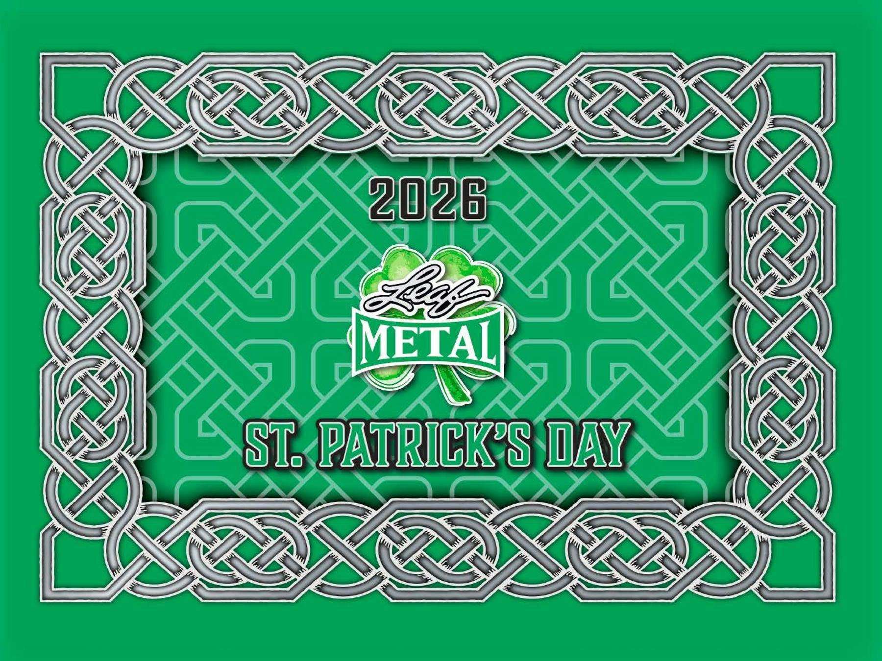 2026 Leaf Metal St. Patrick’s Day Hobby Box (3 Autos) Multi-Sport Entertainment - Hobby Box