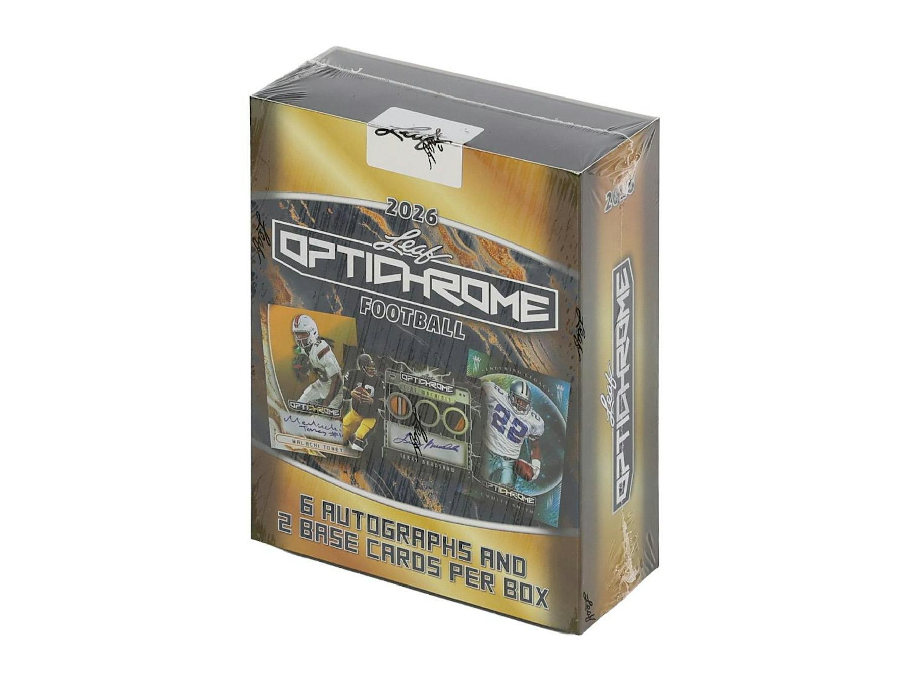 2026 Leaf Optichrome Football Hobby Box (6 Autos Plus) - Hobby Box