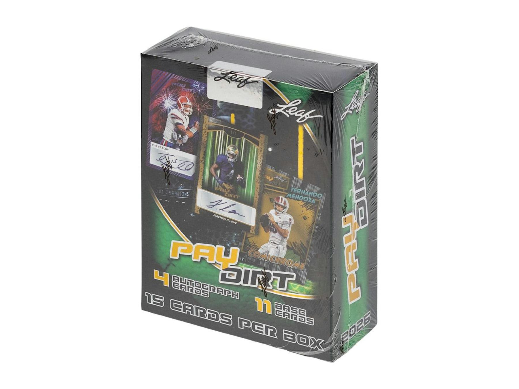 2026 Leaf Paydirt Football Hobby Box (4 Autos) - Hobby Box