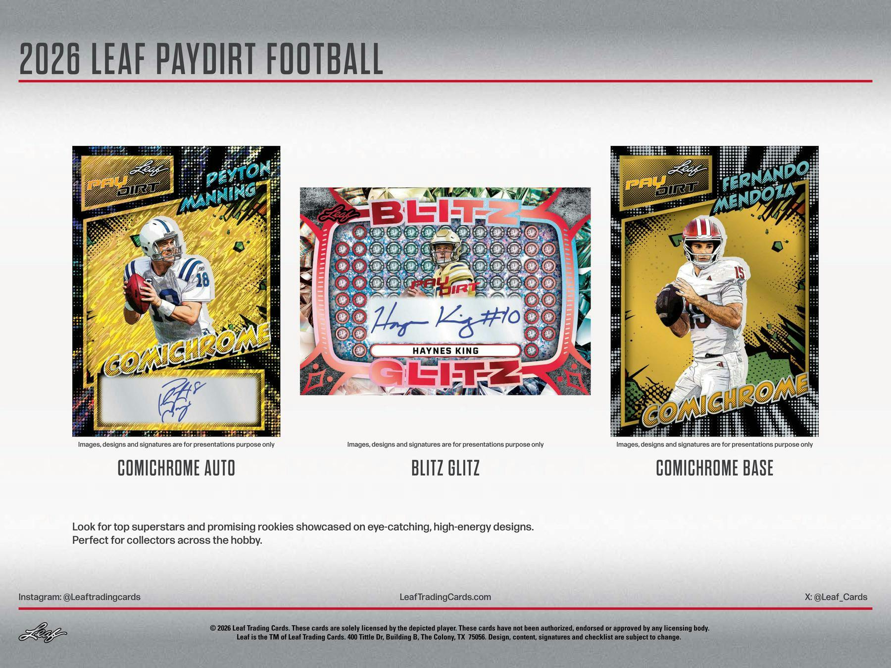 2026 Leaf Paydirt Football Hobby Box (4 Autos) - Hobby Box