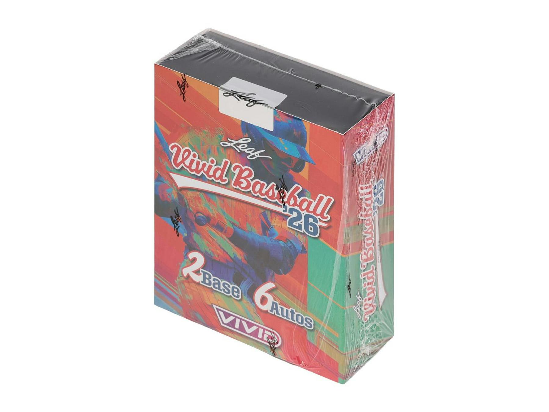 2026 Leaf Vivid Baseball Hobby Box (6 Autos) - MLB Hobby Box