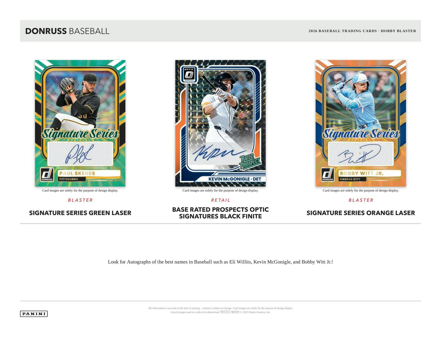 2026 Panini Donruss Baseball Blaster Box (1 Auto or Mem) - MLB hobby