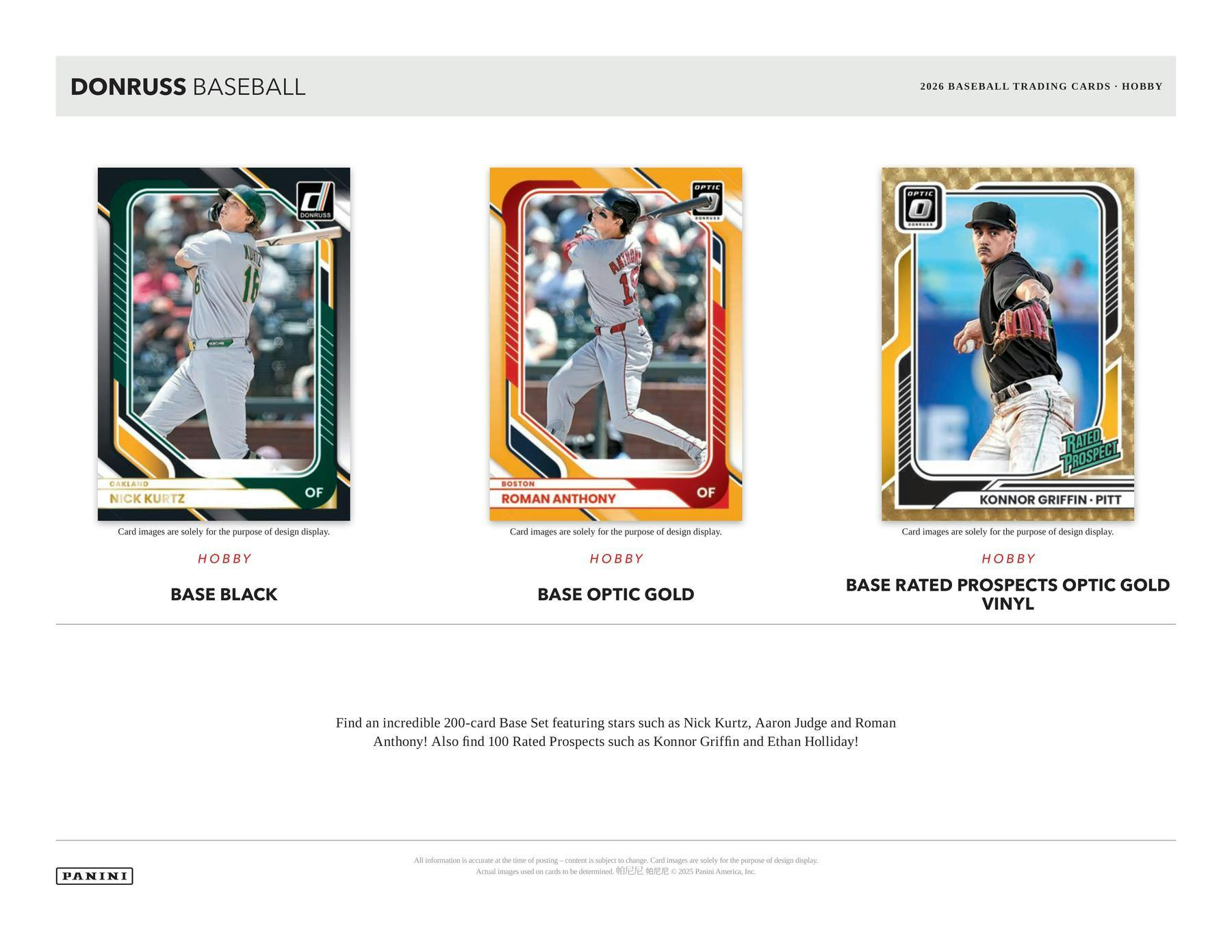 2026 Panini Donruss Baseball Hobby Box (2 Auto or Mem) - MLB hobby