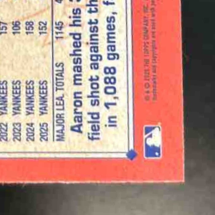 2026 Topps Aaron Judge 1991 Chrome Silver Pack Green Mojo /99 New York Yankees - Sports Cards