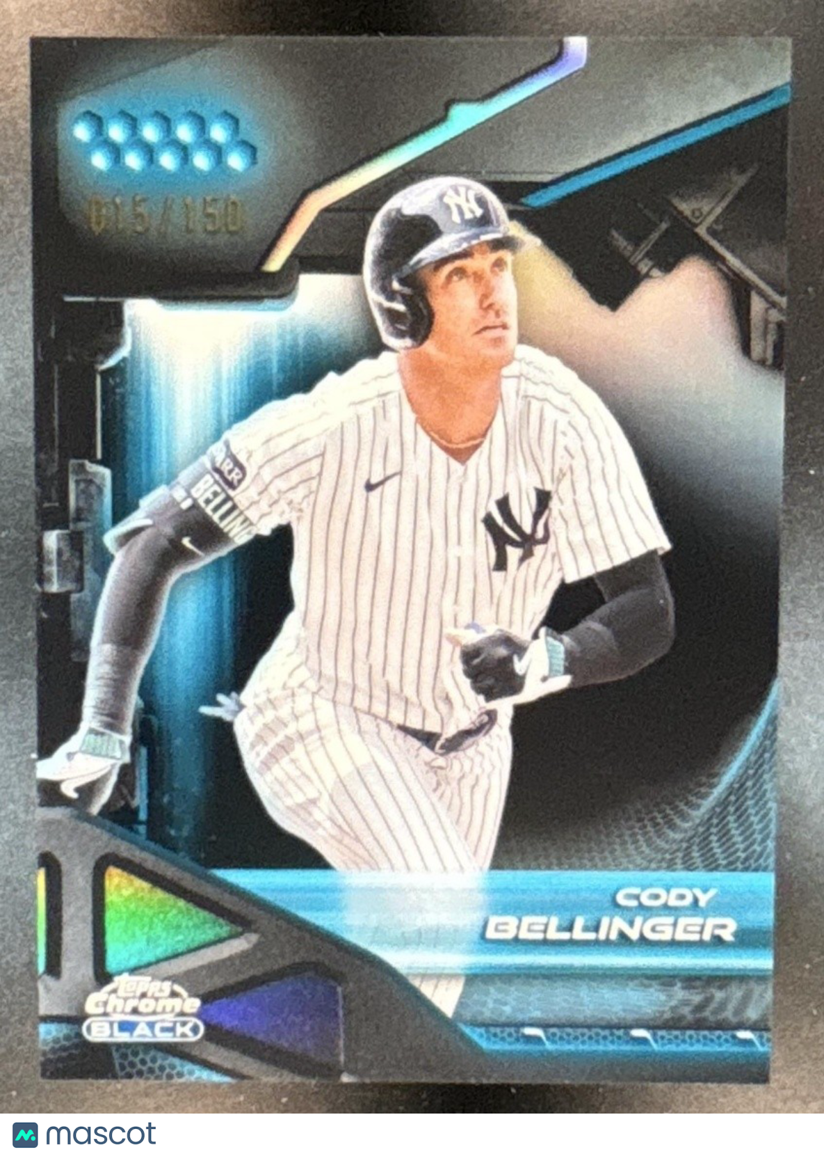 2026 Topps Chrome Black Cody Bellinger Blue Refractor /150 #84 New York Yankees - Sports Cards