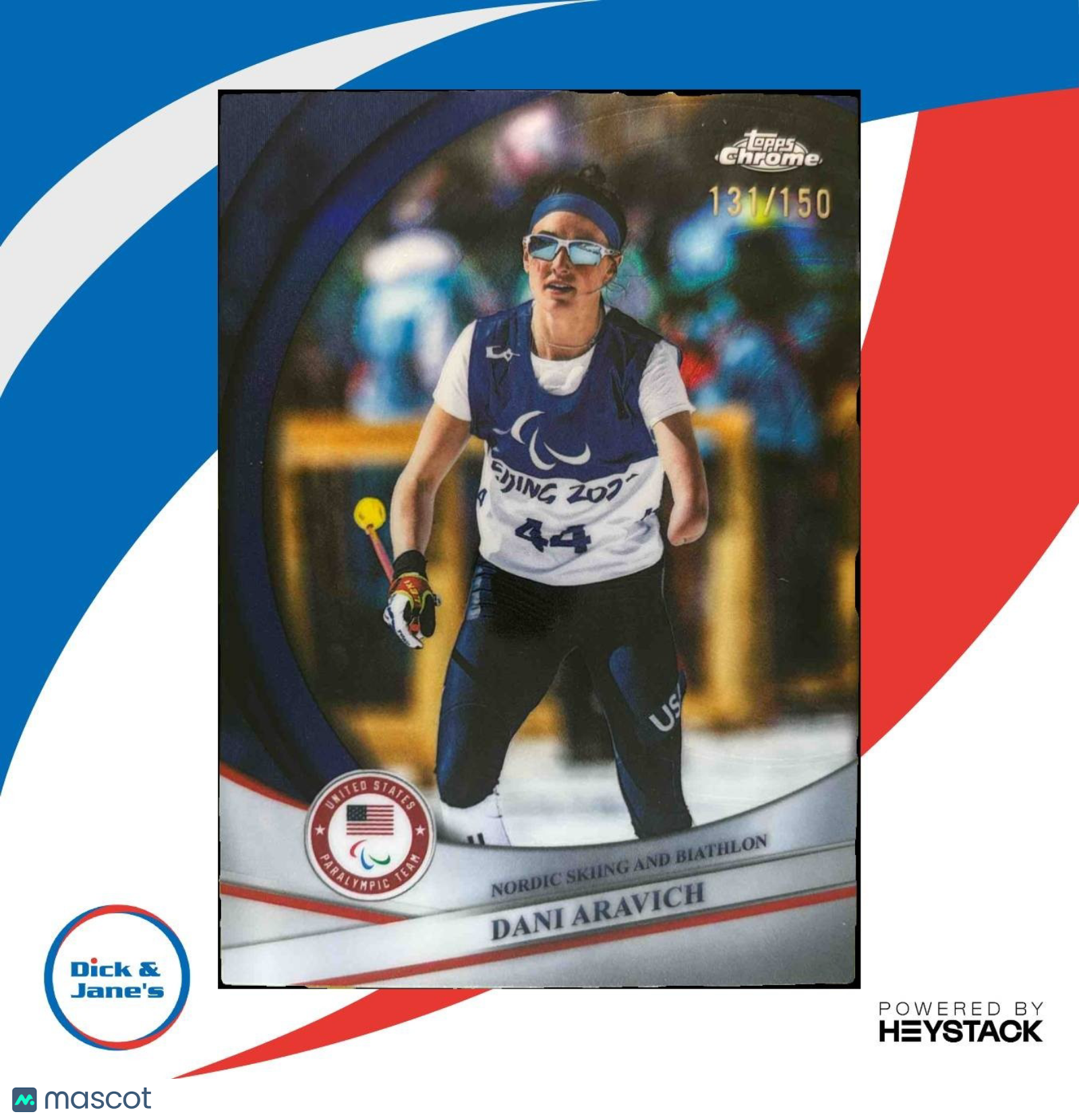 2026 Topps Chrome Dani Aravich Blue Refractor 131/150 #129 USA - Sports Cards