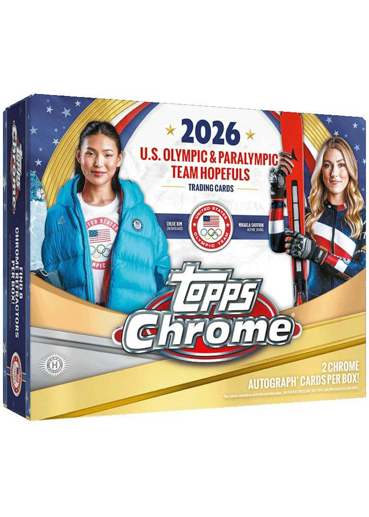 2026 Topps Chrome U.S. Olympics Hobby Box (2 Auto) - Sports Collectibles