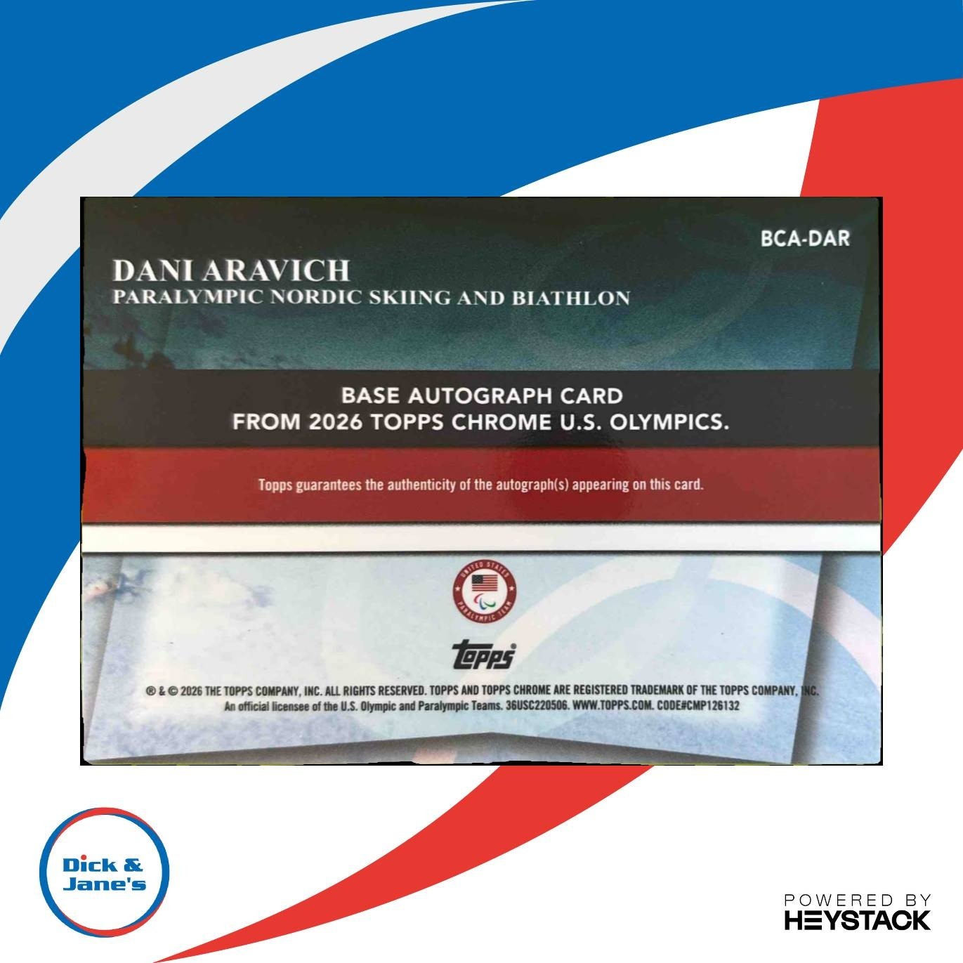 2026 Topps Chrome U.S. Winter Olympic and Paralympic Hopefuls Dani Aravich Auto - Sports Cards