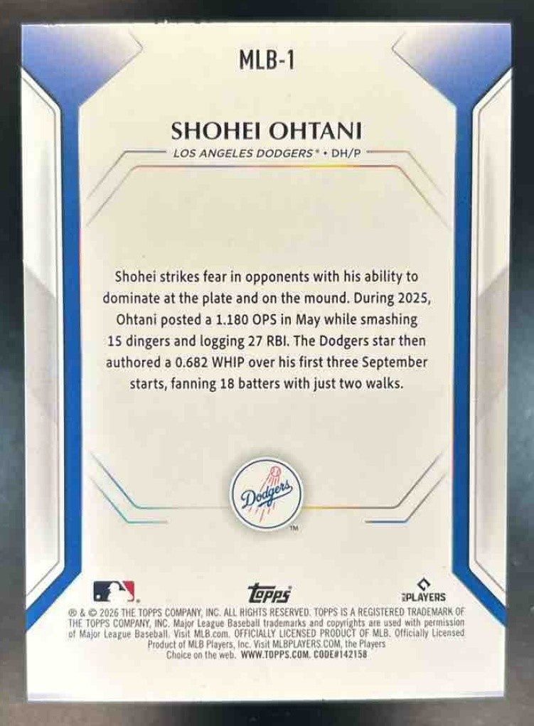 2026 Topps Collector’s Kit Exclusive Shohei Ohtani Wave Foil #MLB-1 - Sports Cards
