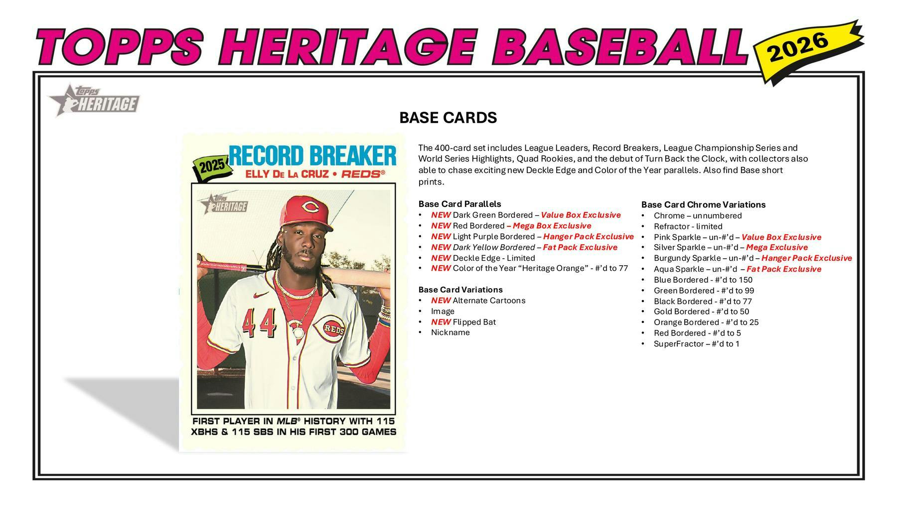 2026 Topps Heritage Baseball Blaster Box - MLB Blaster Box