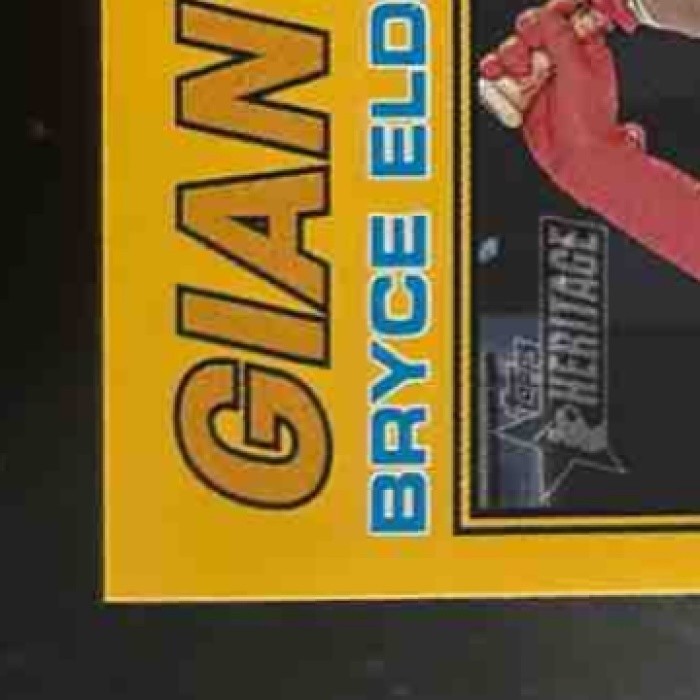 2026 Topps Heritage Bryce Eldridge Dark Yellow Border #310 RC Giants - Sports Cards