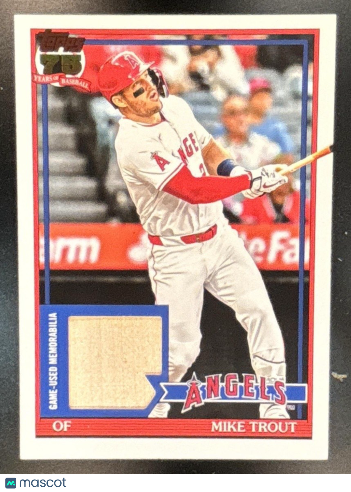 2026 Topps Mike Trout 1991 Relic #91R-MT MEM Angels - Sports Cards
