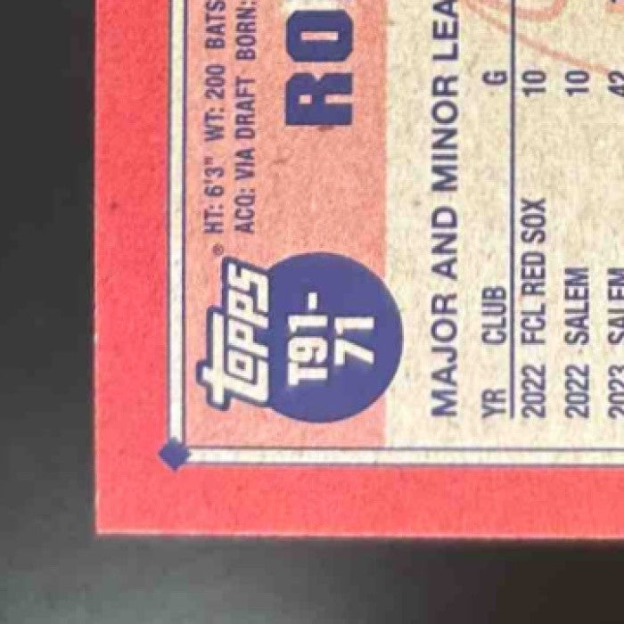 2026 Topps Roman Anthony 1991 Crackleboard Foil T91-71 RC Boston Red Sox - Sports Cards