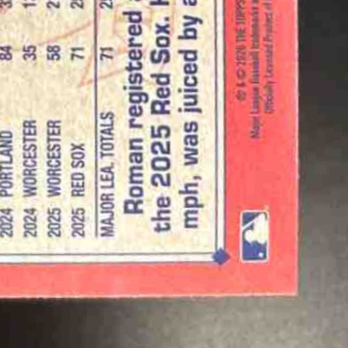 2026 Topps Roman Anthony 1991 Crackleboard Foil #T91-71 RC Boston Red Sox - Sports Cards