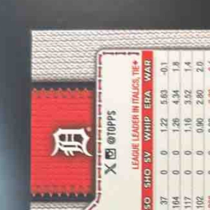 2026 Topps Tarik Skubal Team Color Border Variation SP #300 Detroit Tigers - Sports Cards