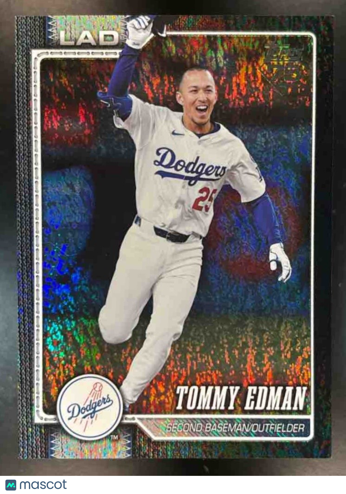 2026 Topps Tommy Edman Black Sandglitter /10 #222 Los Angeles Dodgers - Sports Cards