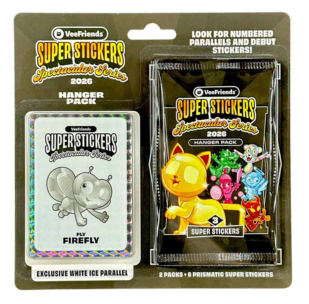 2026 VeeFriends Super Stickers Spectacular Series Hanger Pack (White Ice Parallels) Random Cover Art - Trading Cards