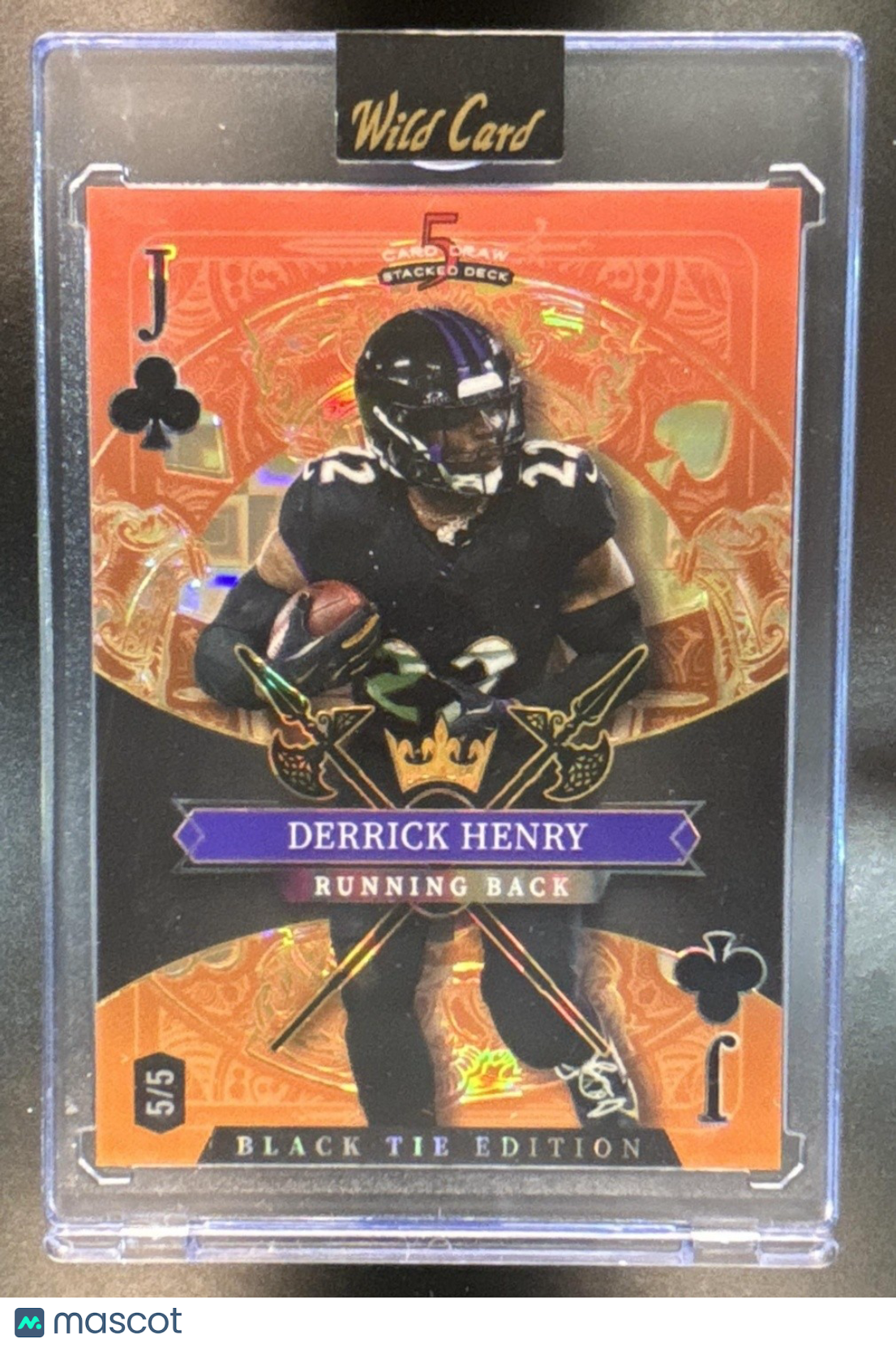 2026 Wild Card 5 Card Draw Stacked Deck Black Tie