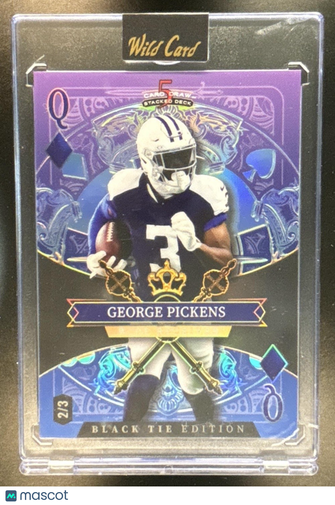 2026 Wild Card 5 Card Draw Stacked Deck Black Tie Edition George Pickens /3 - Sports Cards