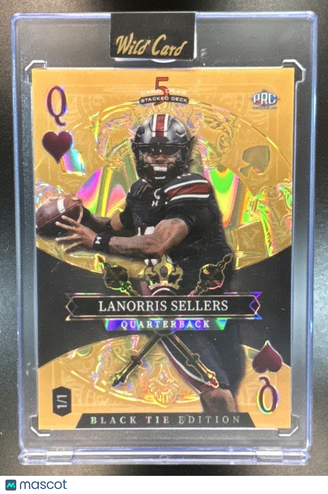 2026 Wild Card 5 Card Draw Stacked Deck Black Tie Edition Lanorris Sellers 1/1 - Sports Cards