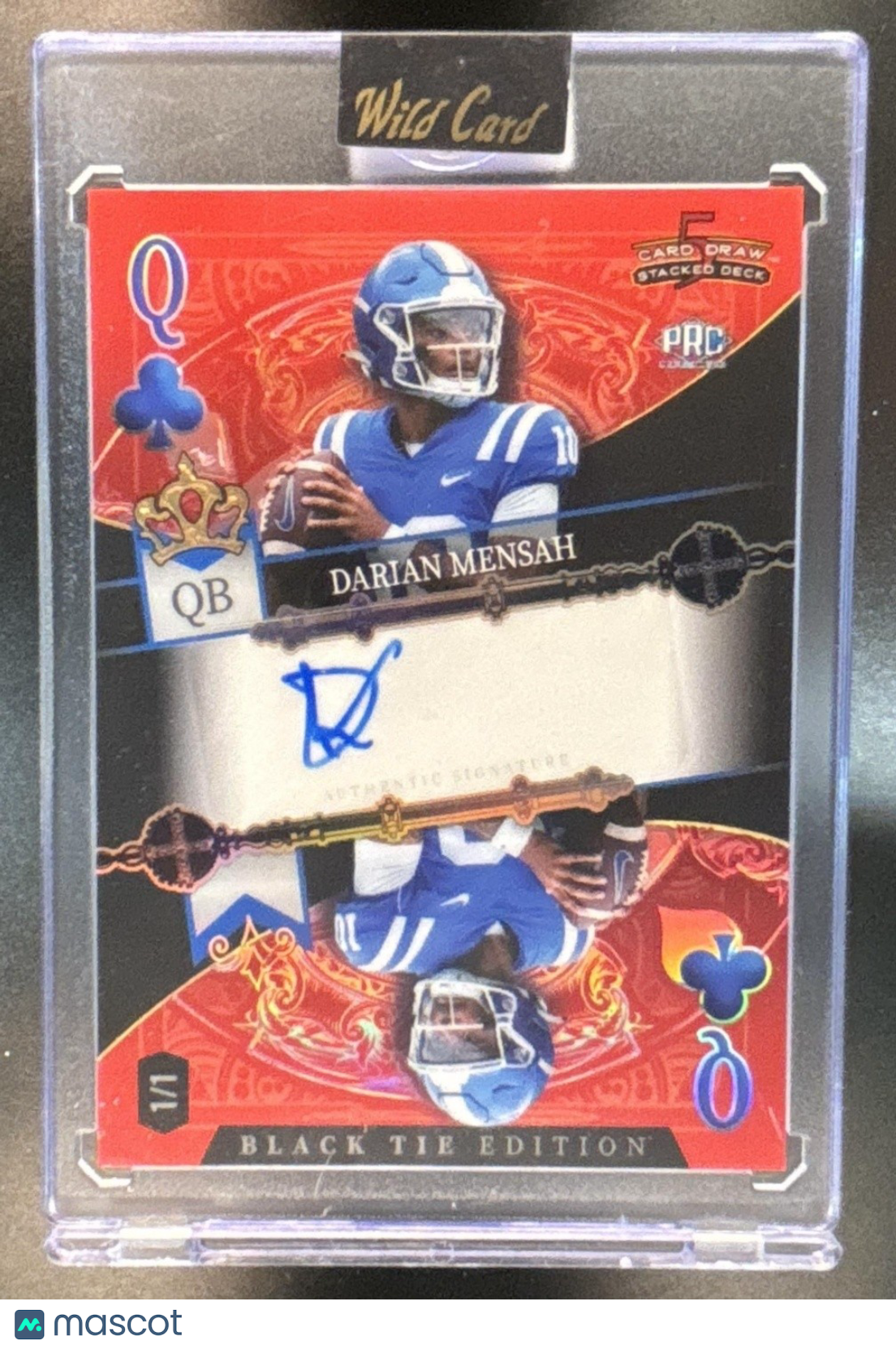 2026 Wild Card Stacked Deck Black Tie Edition Darian Mensah Auto 1/1 - Sports Cards