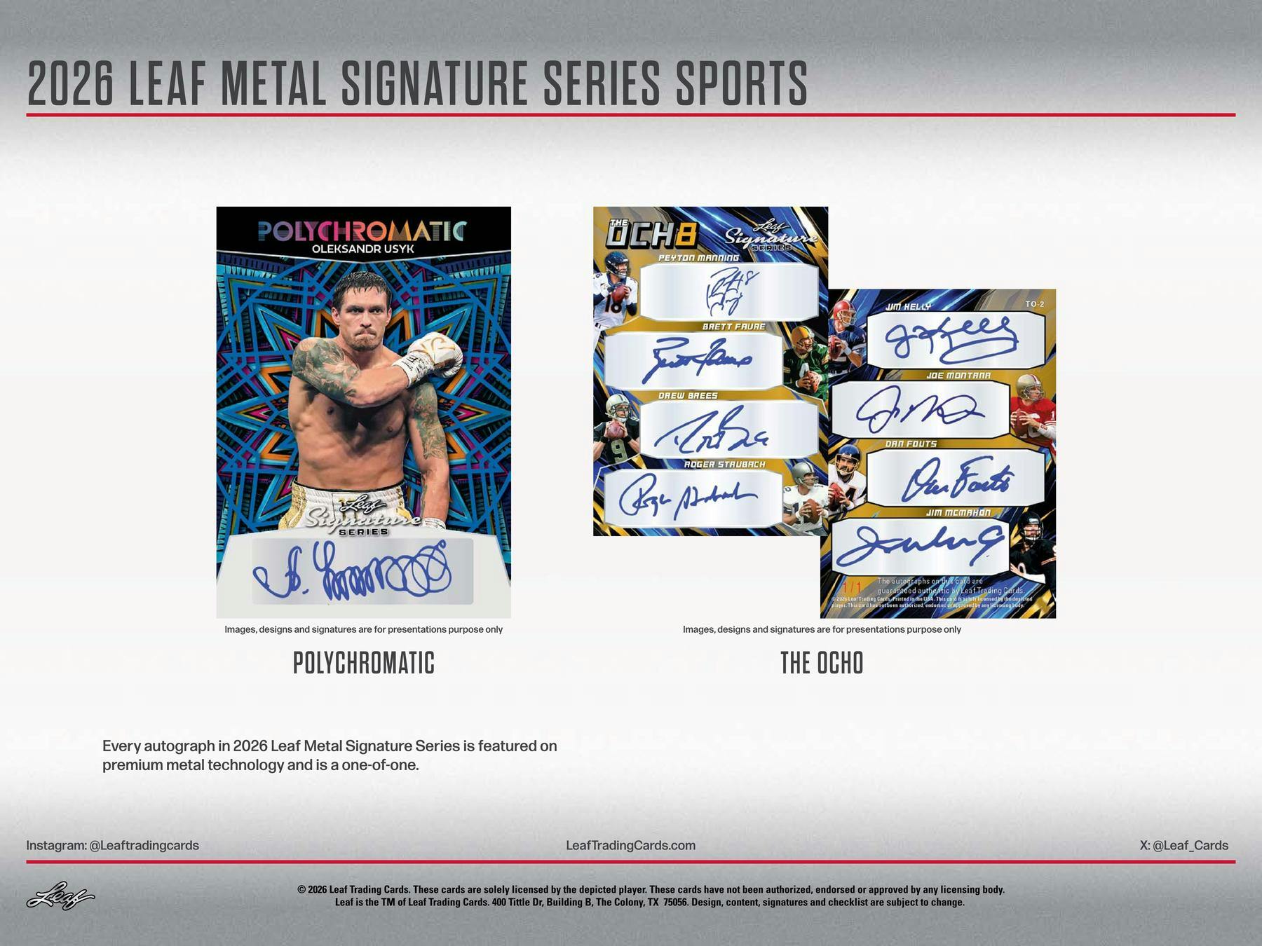 2026 Leaf Signature Series Hobby Box (3 One of One Autograph Cards) 1/1