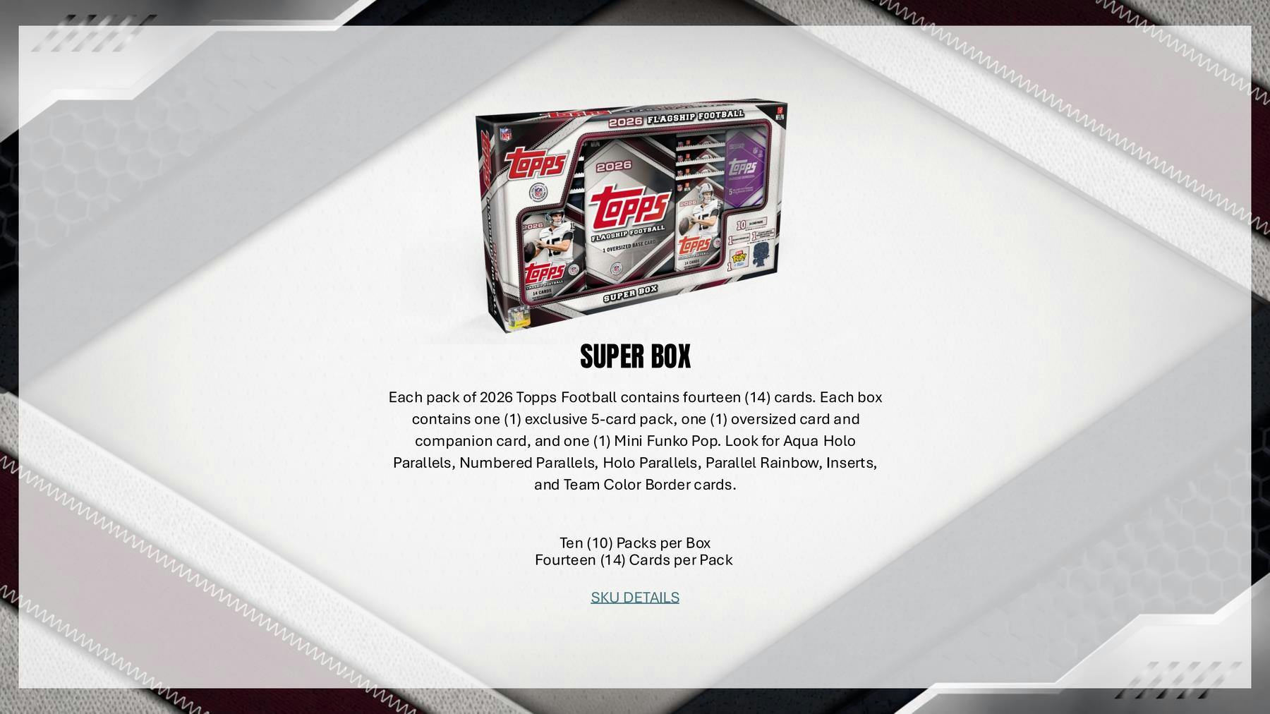 2026 Topps Football Blaster Box (Rose Gold Parallels)