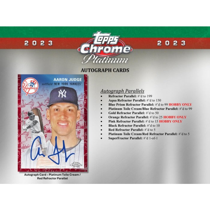 SEALED CASE 2023 Topps Chrome Platinum Anniversary Baseball Hobby 12 Box Case (May 22nd)