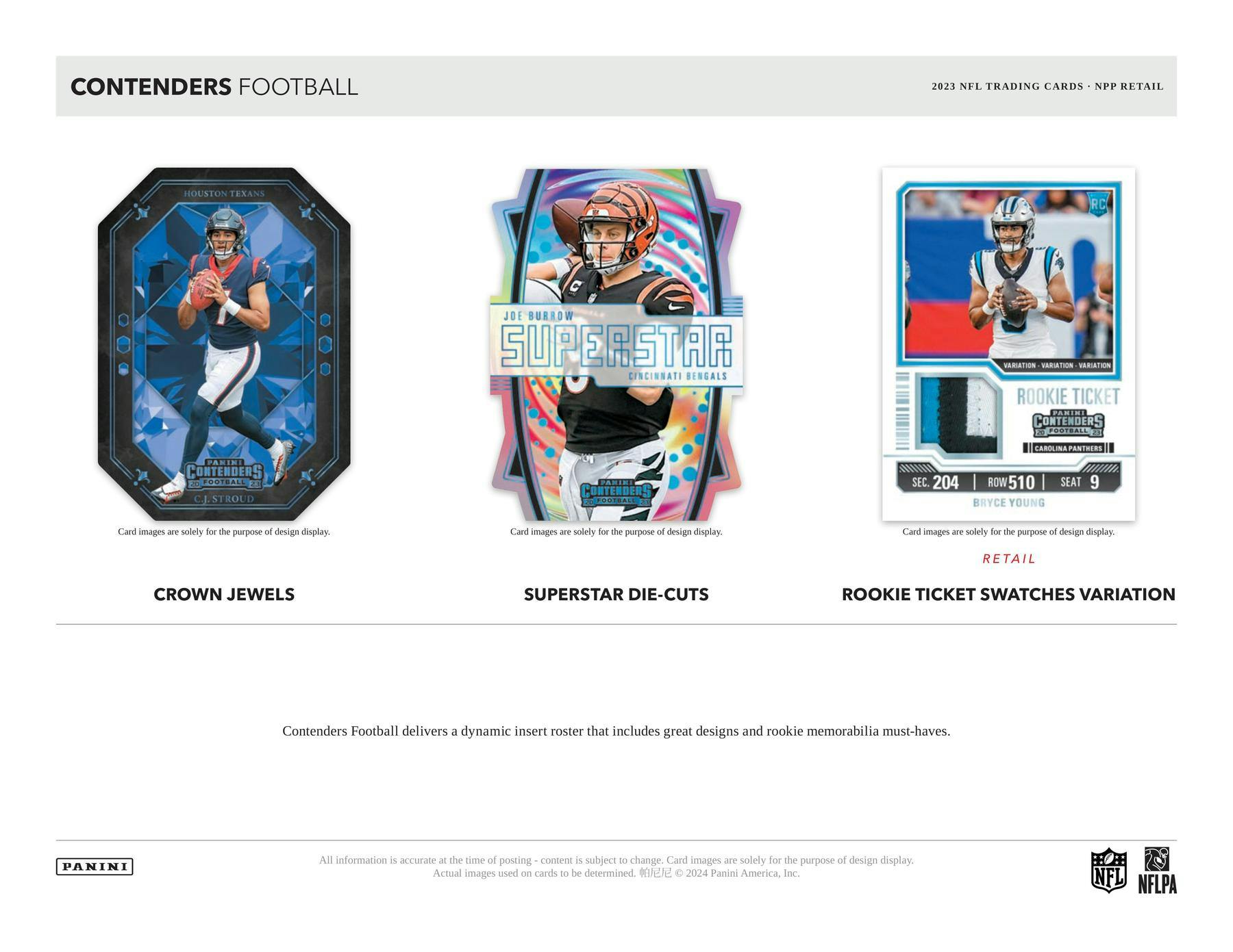 2023 Panini Contenders Football GOLD Retail Blaster Box (1 Auto or 1 Rookie Ticket Swatch) 40 Cards