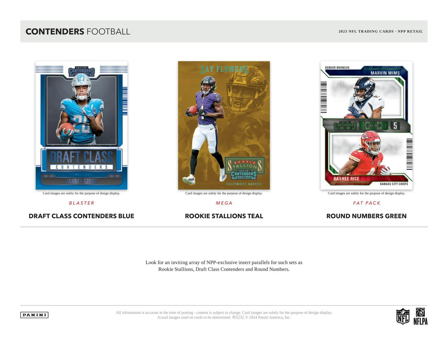 2023 Panini Contenders Football GOLD Retail Blaster Box (1 Auto or 1 Rookie Ticket Swatch) 40 Cards