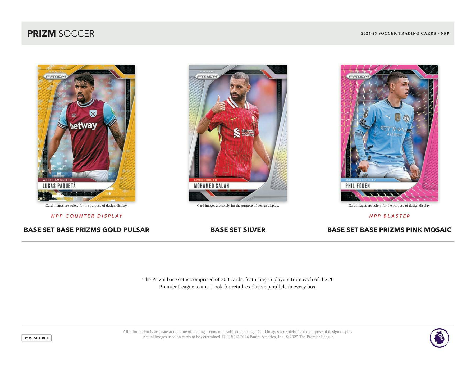 2024/25 Panini Prizm Premier League EPL Soccer Blaster Box (Pink Mosaic Prizms!)