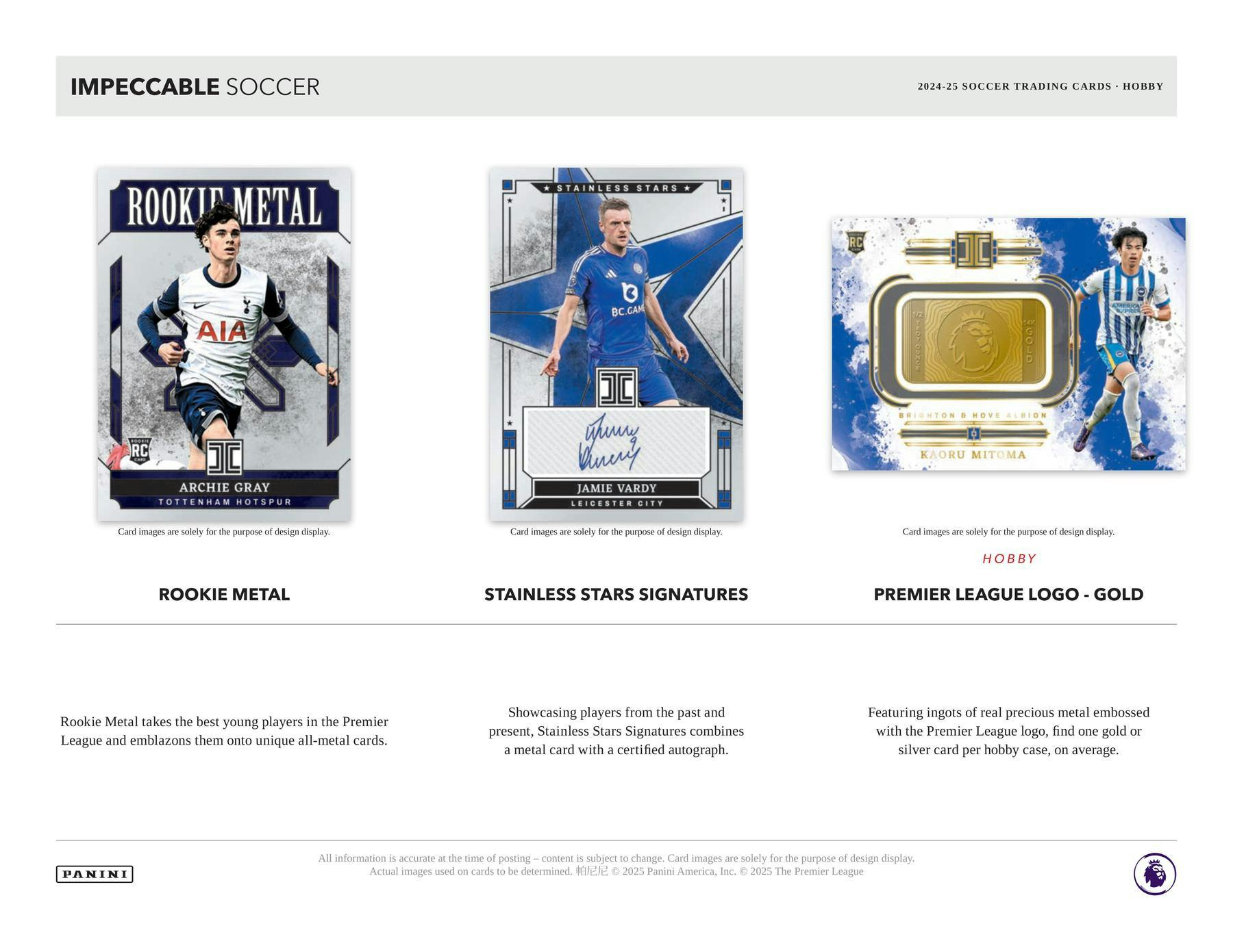 2024/25 Panini Impeccable Soccer Hobby Box (4 Autos Plus)