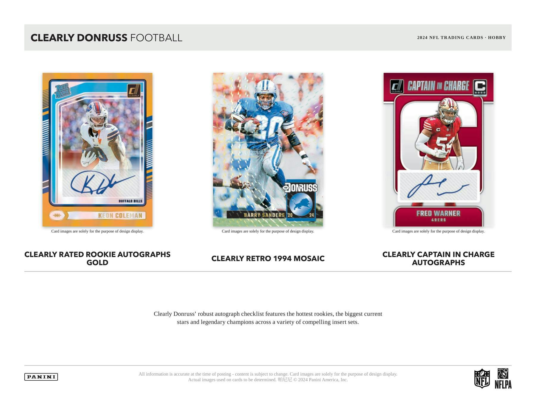 2024 Panini Clearly Donruss Football Hobby Box (1 Auto) Downtown / New Downtown Legends Hunting?