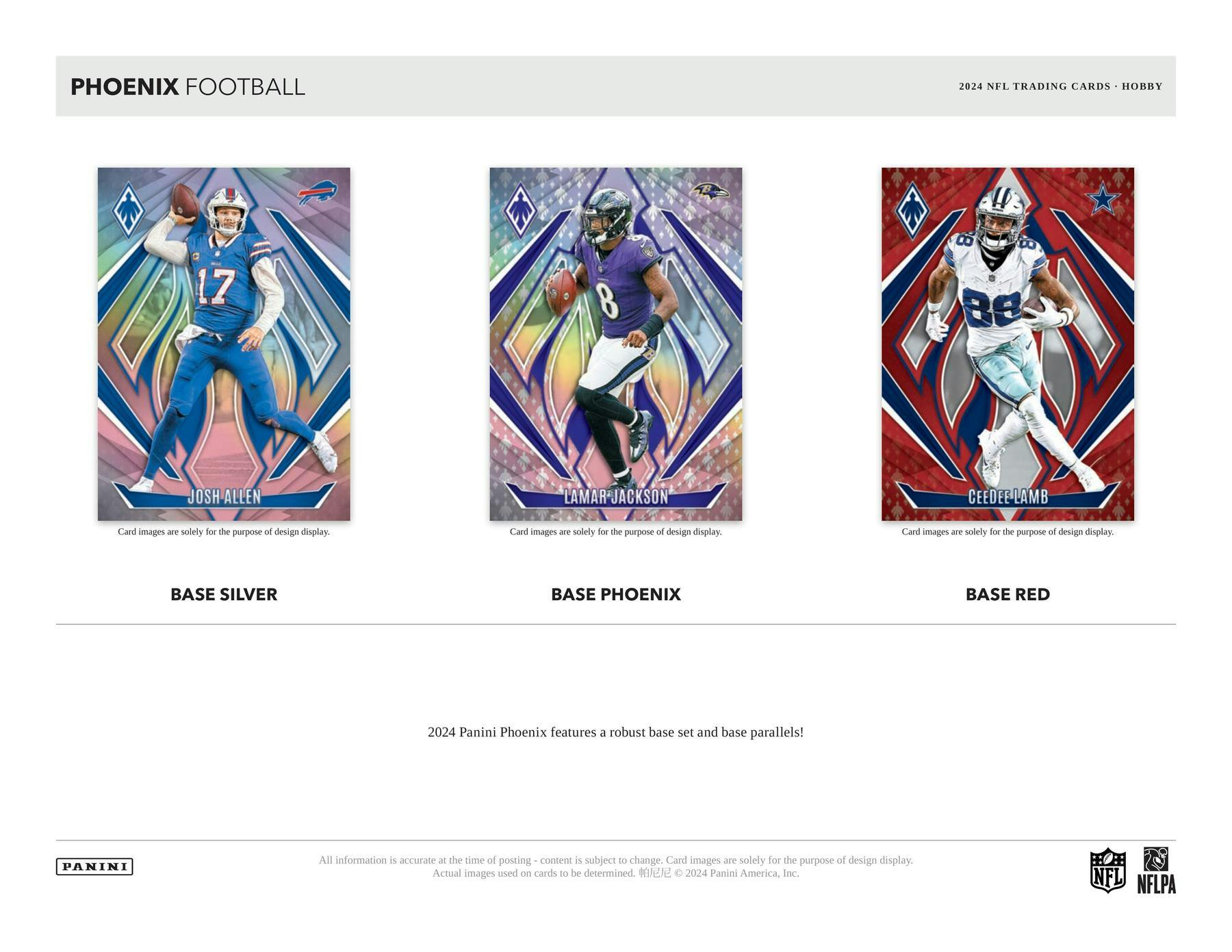 2024 Panini Phoenix Football Hobby Box (2 Autos / 1 Mem)