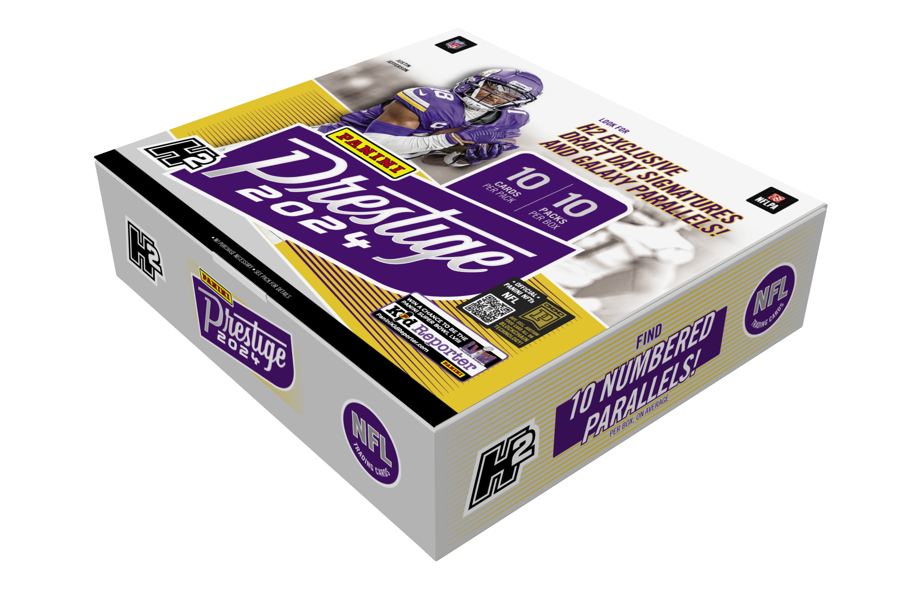 2024 Panini Prestige Hobby H2 Hybrid NFL Football Box (Galaxy Parallels / NIL Inserts)