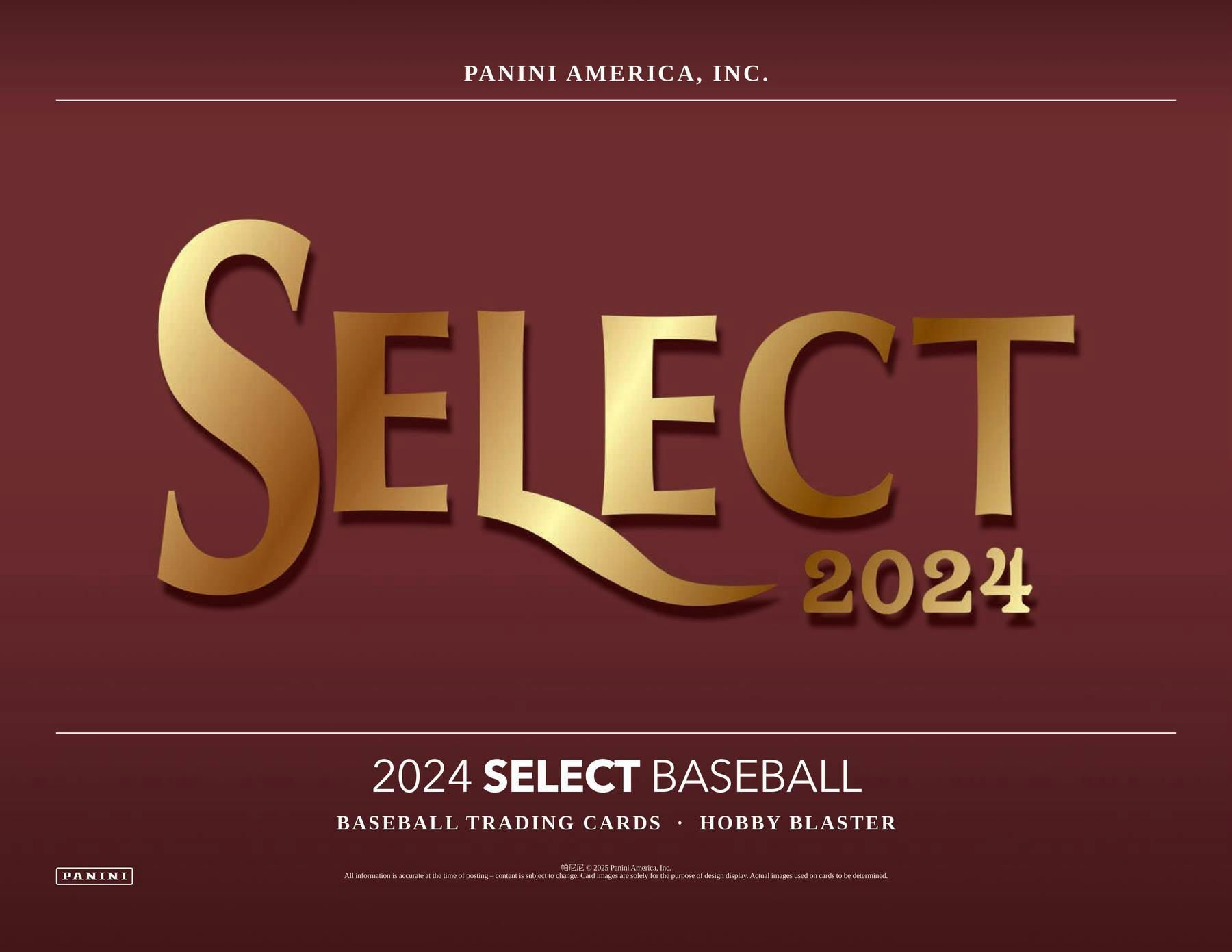 2024 Panini Select Baseball Hobby Blaster Box (1 Auto or Mem) Skenes Merrill