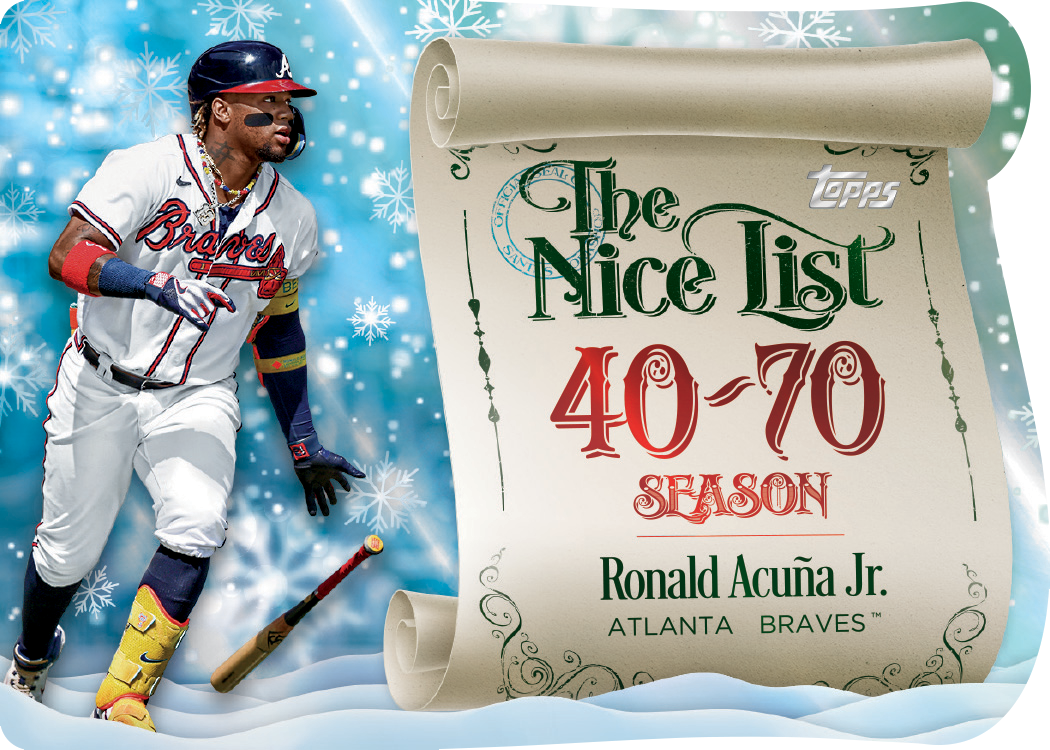 2024 Topps Baseball Holiday Advent Christmas Calendar