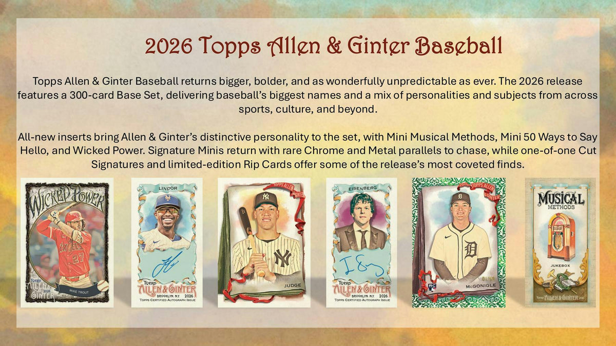 2026 Topps Allen & Ginter Baseball Hobby Box