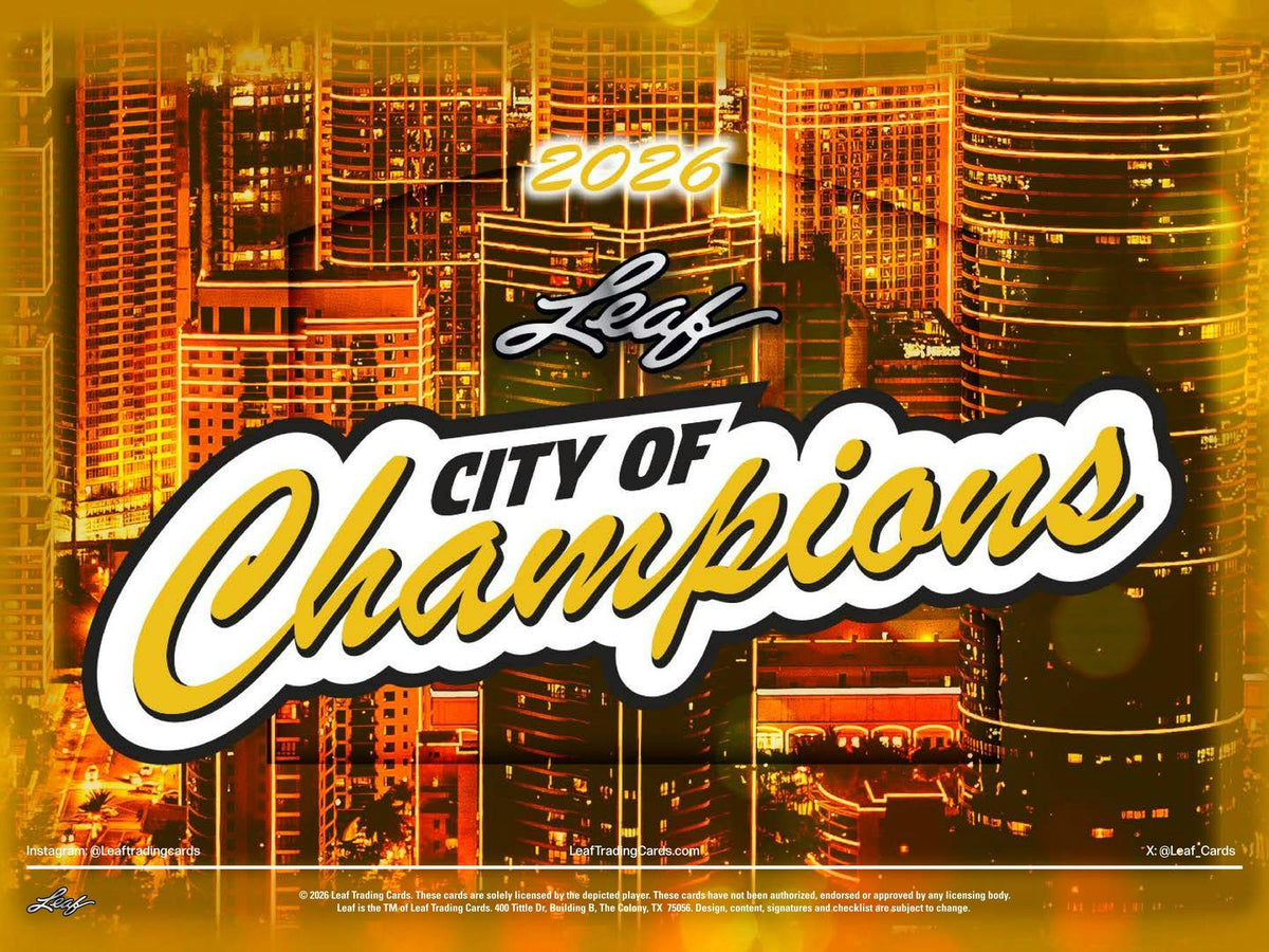 2026 Leaf City of Champions Hobby Box (4 Premium Cards)
