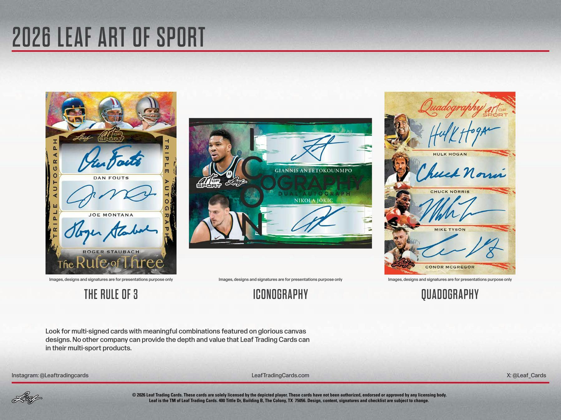 2026 Leaf Art of Sport Hobby Box (4 Premium Hits)