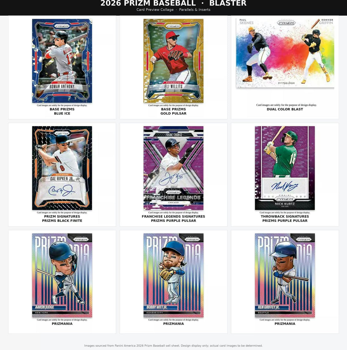 2026 Panini Prizm Baseball Blaster Box (Blue Ice)