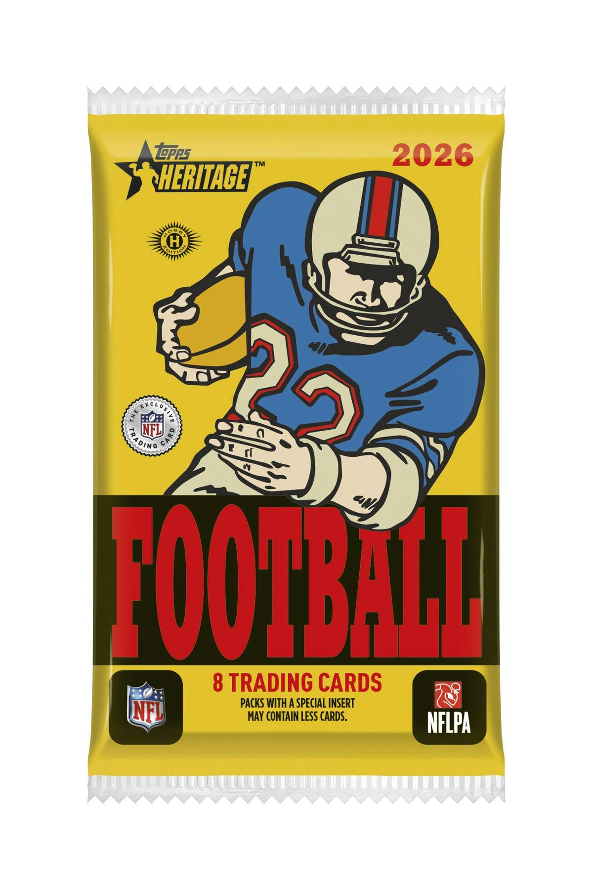 2026 Topps Heritage Football Hobby Box (1 Auto or 1 Relic)