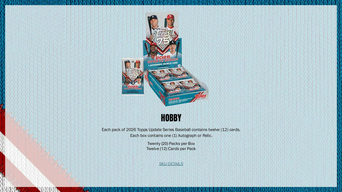 2026 Topps Update Series Baseball Hobby Box (1 Auto or 1 Relic)